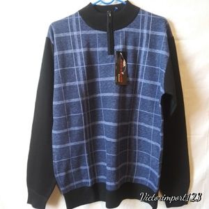 NWT Men's Red Rhino sweater half zip size M